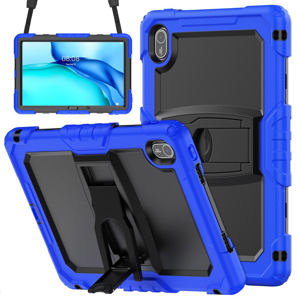 For Huawei MatePad SE 11 Case Kickstand PC + Silicone Shockproof Tablet Cover with Shoulder Strap