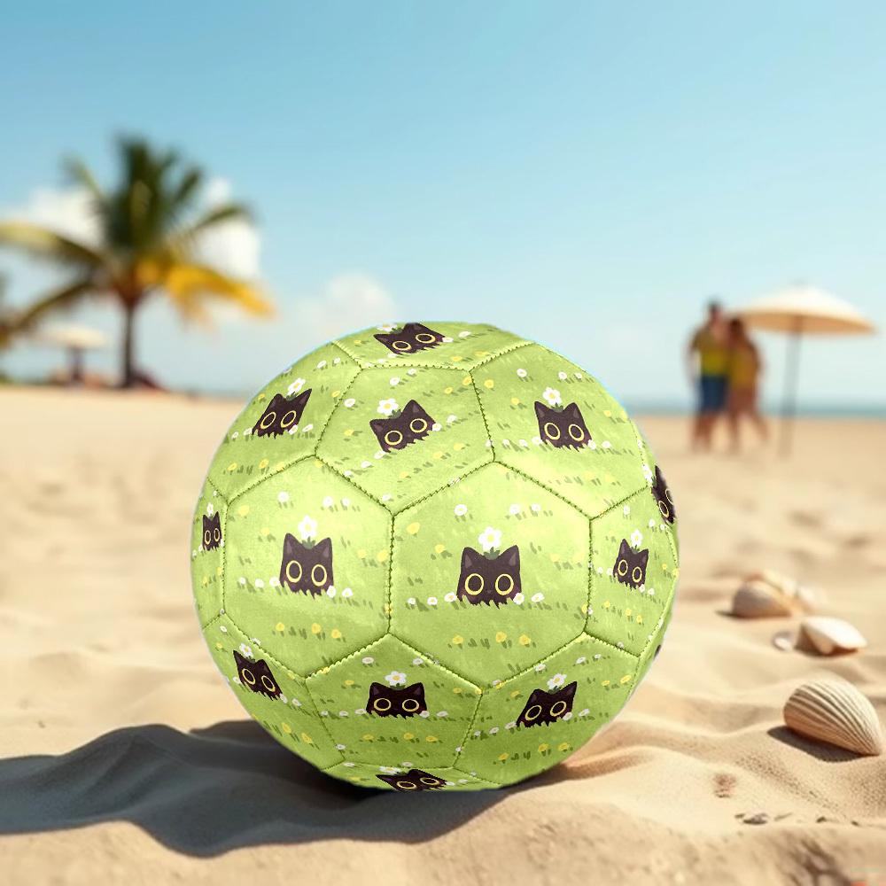 1pc Cat Flowers Size 5 Soccer Ball Professional Match Training Football Indoor &Outdoor Sports Ball Lightweight Durable c65105