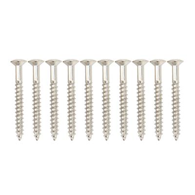 10 Pcs Gitarre Hals Montage Schrauben Eisen Rostfrei Korrosion Widerstand Robust Neckplate Montage
