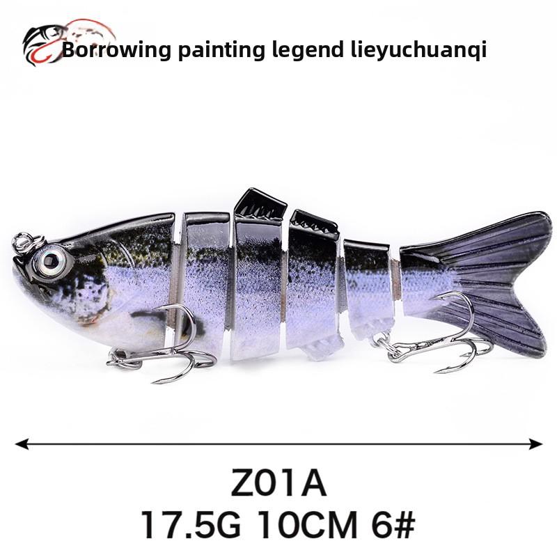 Simulated Multi-section Fish 10cm-6-6 Sections Luya Bait, Hard Bait, Fake Bait