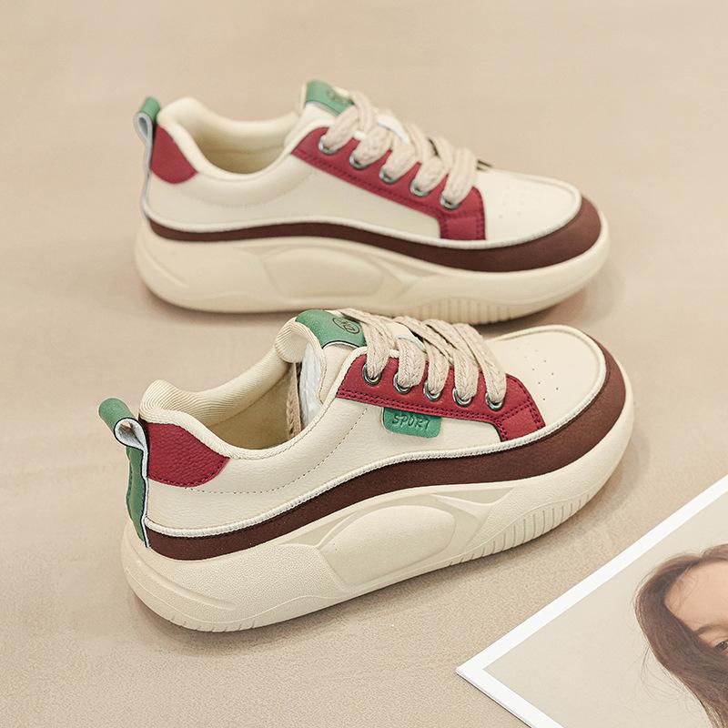 Lightweight sports shoes for pregnant women, women's new autumn wear in 2025, leather soft-soled non-slip Forrest Gump travel shoes