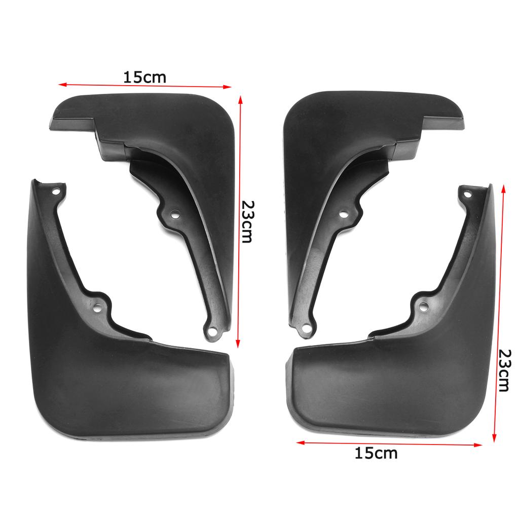 4PCS Front /& Rear Splash Guards Mud Flaps For 2006-2010 Hyundai Accent