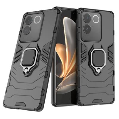 For VIVO iQOO Z7S Z7 Pro 5G Back Cover Phone Case Shockproof Armor Anti-Fall Metal Ring Holder Magnetic Protect Funda Coque