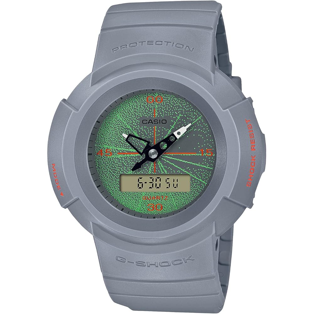 Мужские часы Casio G-Shock AW-500MNT-8AJR Серые Дизайн Tokyo Music Night 200м Водонепроницаемые