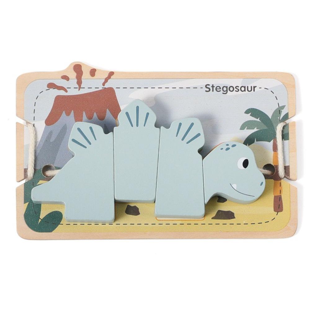 

Lacing Toys Dinosaur Threading Toy Montessori Fine Motor Skill Toys Toy for Children style A