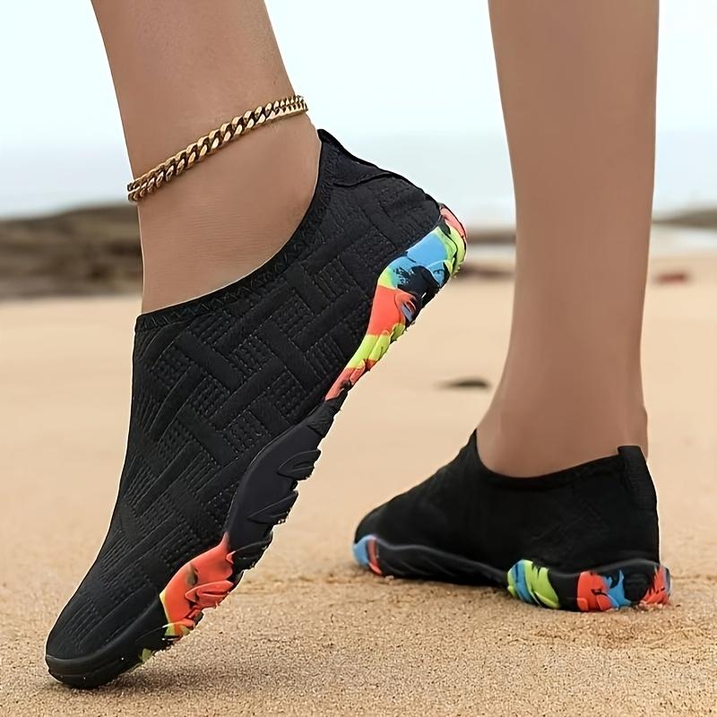 Women's Minimalist Water Shoes - Slip-On Quick-Dry River Sneakers, Round Toe Non-Slip Beach & Outdoor Sport Sandals for Summer