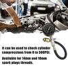 1pc Car 0-300PSI Pressure Gauge Check Tester Kit Engine Cylinder Compressions Diagnostic Test Tool Auto Repairing Accessories