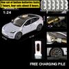 1:24 Model Y Premium Elektryczny Crossover Metalowy Odlew Model Samochodu Dekoracja na Biurko Kolekcjonerski Ornament Prezent Świąteczny Dla Przyjaciela