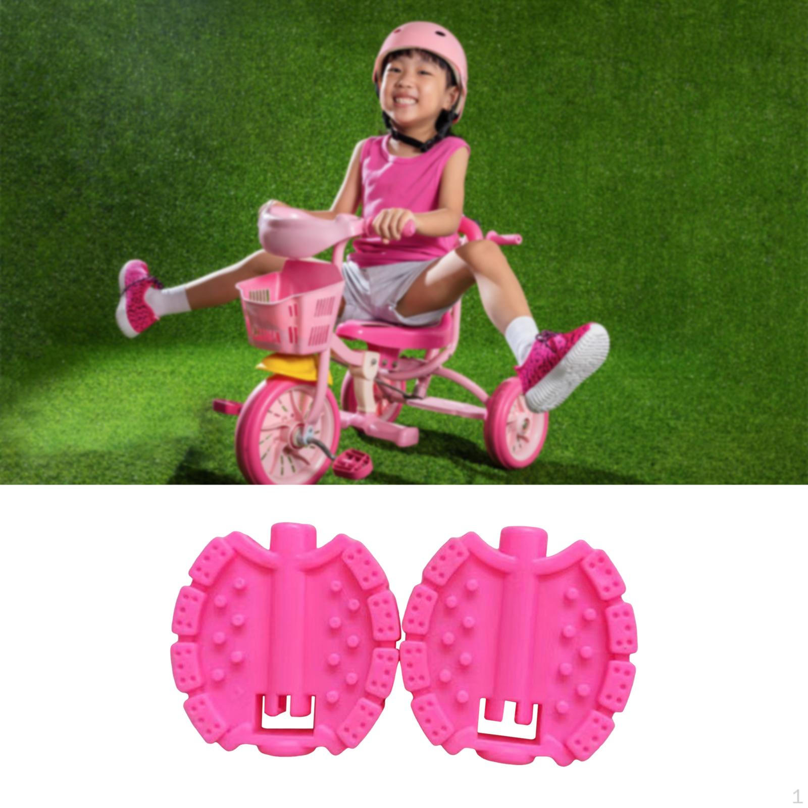 

2 Детские велосипедные педали, Необходимые ремонтные компоненты для малышей розовый