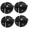 4 Sets Boat Cabinet Twist Latch Reinforced Nylon 59mm Round Turn Button Lock for Yacht RV Door Cabinet Hatch