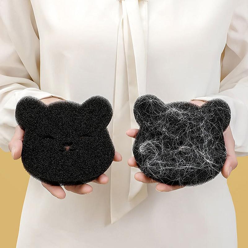 2 In 1 Pet Hair Remover Bear Shape Laundry Ball Washing Machine Lint Catcher Reusable Clothes Sofa Cat Dog Hair Cleaning Sponge