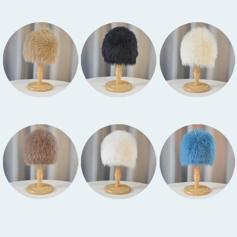 Autumn Winter Velvet Hat Women's Outdoor Coldproof Warm Ear Protection Cap Knitted Hat