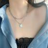 Trendy Hip-Hop Letter Tag Double-Layer Choker Necklace for Men & Women