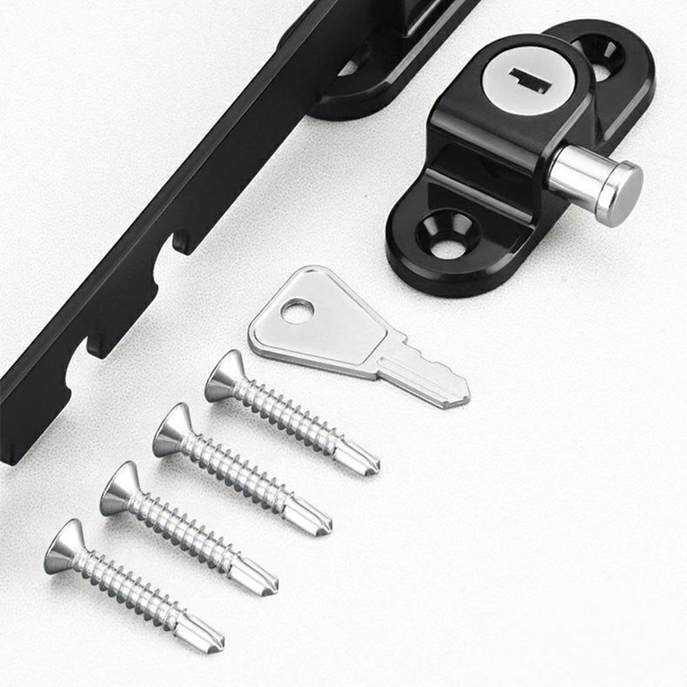 U-Shaped Carbon Steel Child Safety Lock External Lock Catch Angle Limiter Wind Brace Fixator for Doors Windows
