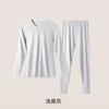 Womens 95% Cotton Thermal Underwear Set Long Sleeve Round Neck Base Layer Top Pants A-Grade Antibacterial Warm