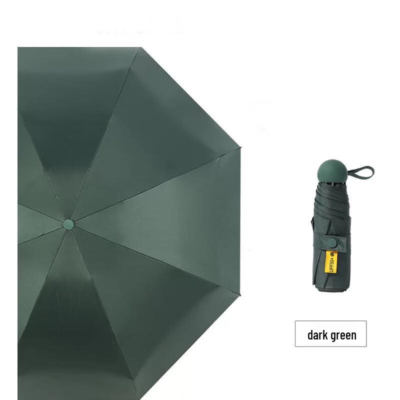 YICAI Compact UV Protection 5-Fold Pocket Umbrella