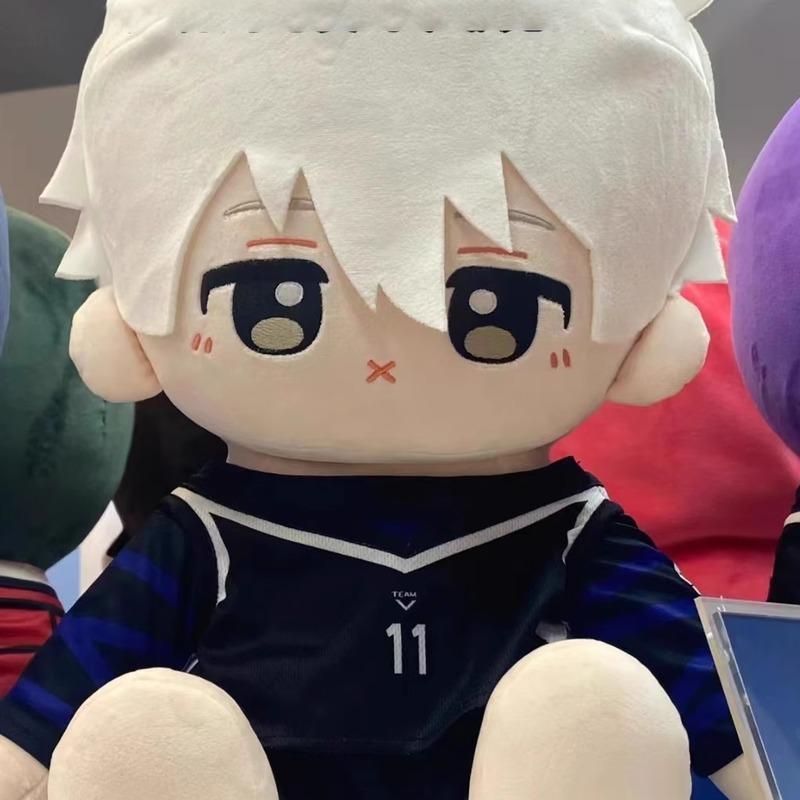 Blue Lock Anime Nagi Seishiro Rin Itoshi 40Cm Soft Plush Doll Stuffed Body Dress Up Sitting Posture Pillow Toy Cosplay Gift