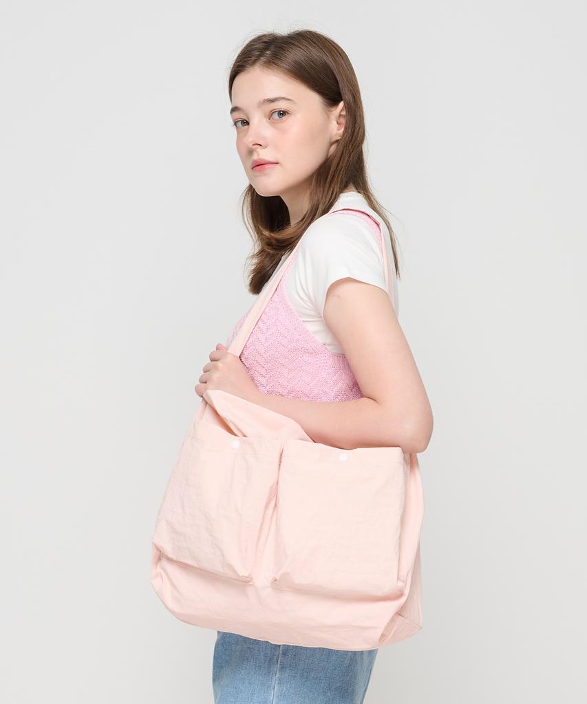 Roidesrois Exactly Two-Pocket Summer Shoulder Bag (Pink)