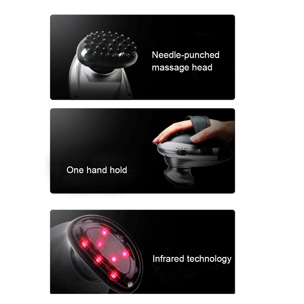 Håndholdt Elektrisk Kroppsmassasjeapparat Infrarød Varme Smertelindring Massasjeverktøy US Plugg