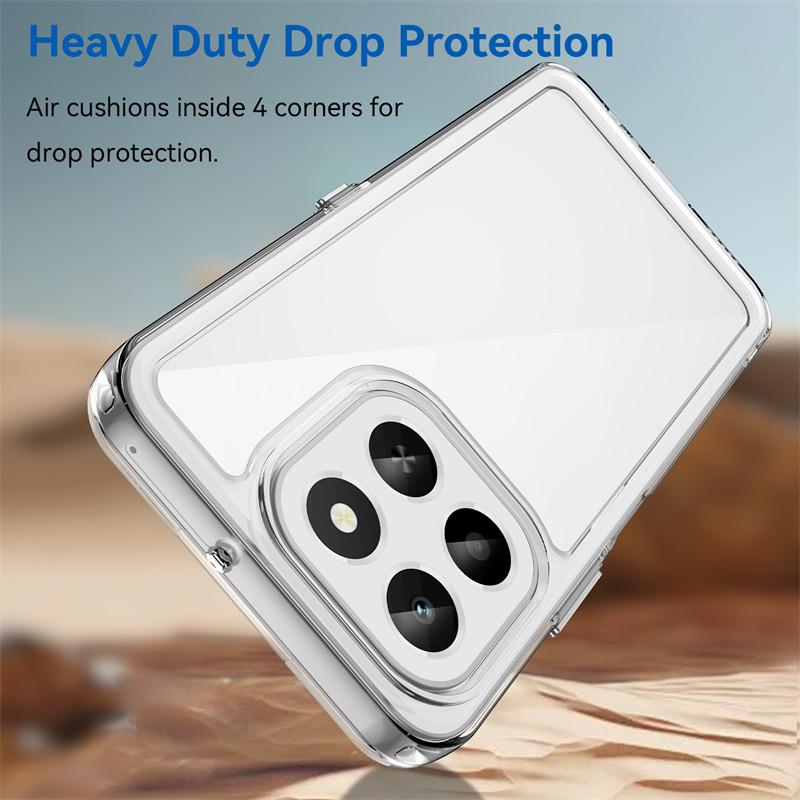 For Honor X6c Case Honor X6c Cover Bumper Anti-Scratch Shockproof Clear PC + Silicone Protective Phone Cover Cases For Honor X6c