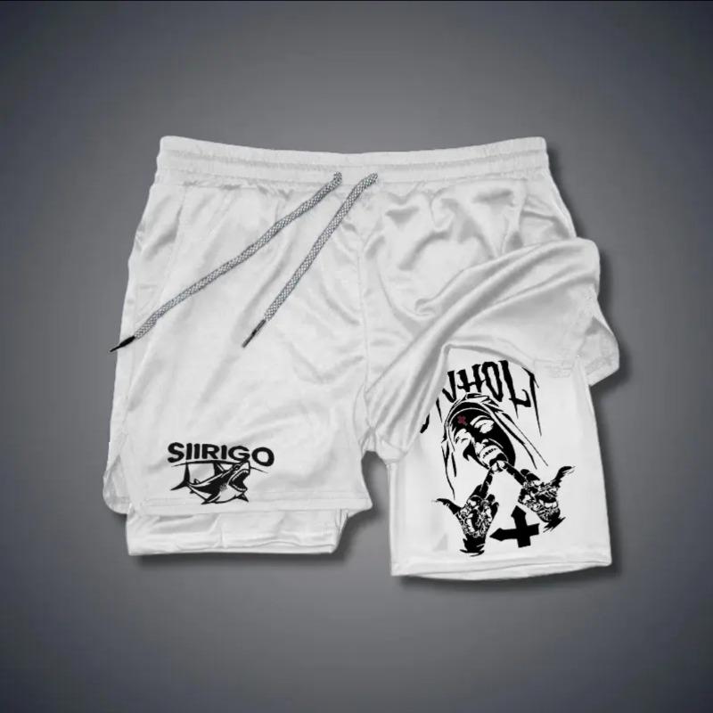 

Летние спортивные шорты мужские быстросохнущие двухслойные анти-воздействия поддельные двухкомпонентные шорты для фитнеса и бега 3XL