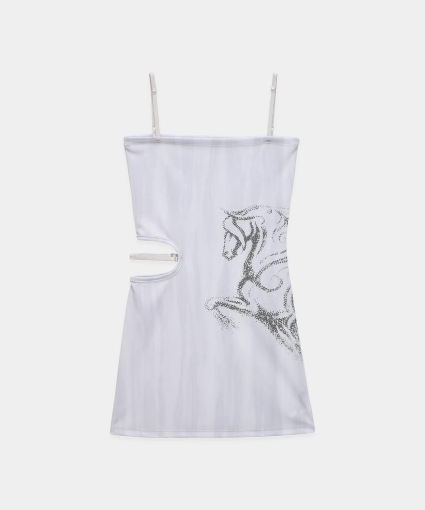 Etosome Side Cut-Out Mini One-Piece (White)