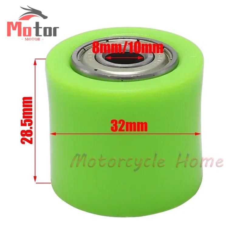 8mm 10mm Drive Chain Roller Pulley Wheel Slider Tensioner Wheel Guide For Street Bike Enduro Motorcycle Motocross ATV CRF CR XR