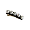 Chic French Style Pearl Embellished Acetate Hair Clip For Women High-end Fashion Accessory