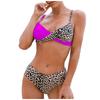 Women Print Bikini Sexy Separate Leopard Swimwear Blocking Swimsuit Bathing Suit