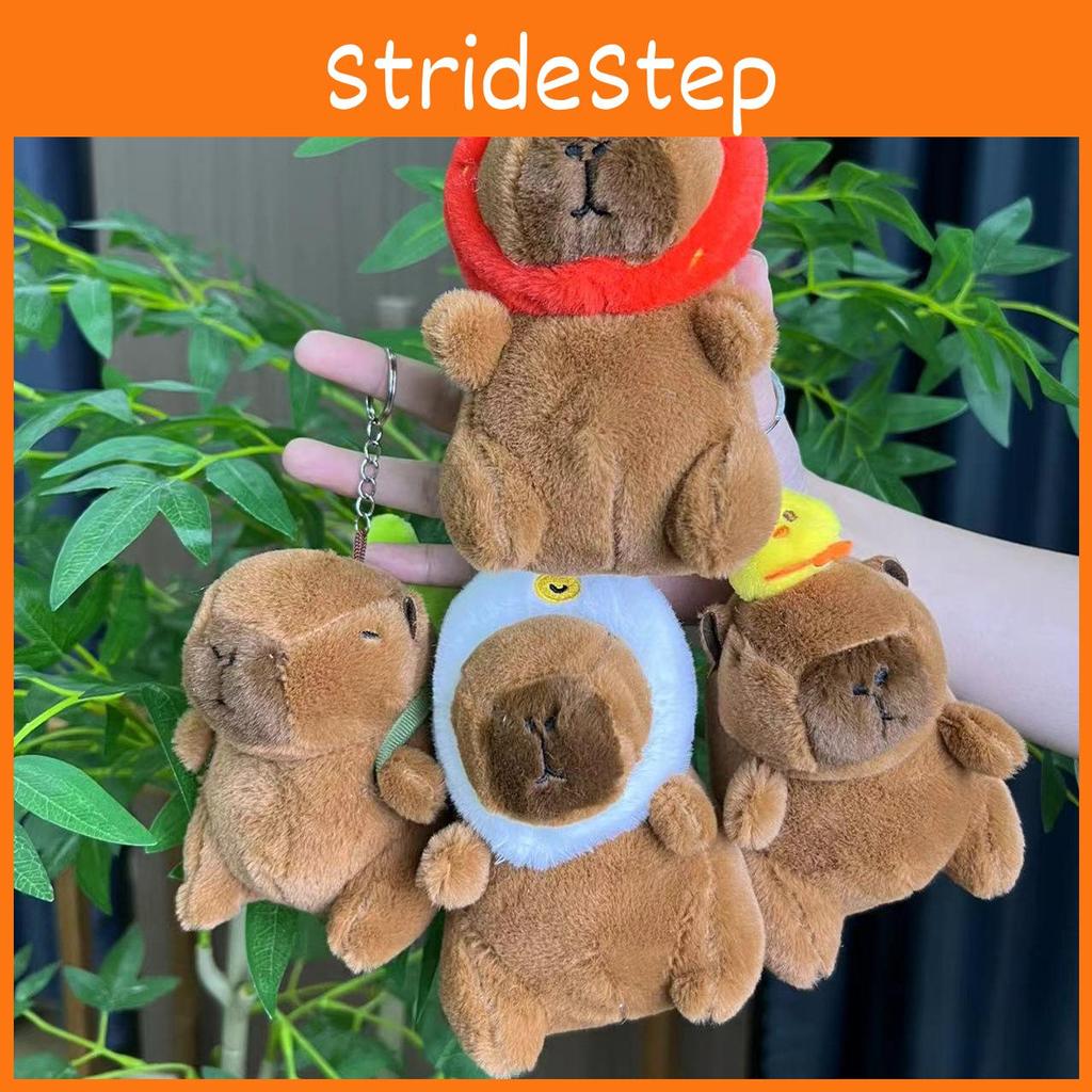 Porte-clés en peluche Capybara amusant Design animal coloré Parfait pour la chambre d'enfant ou la décoration de sac