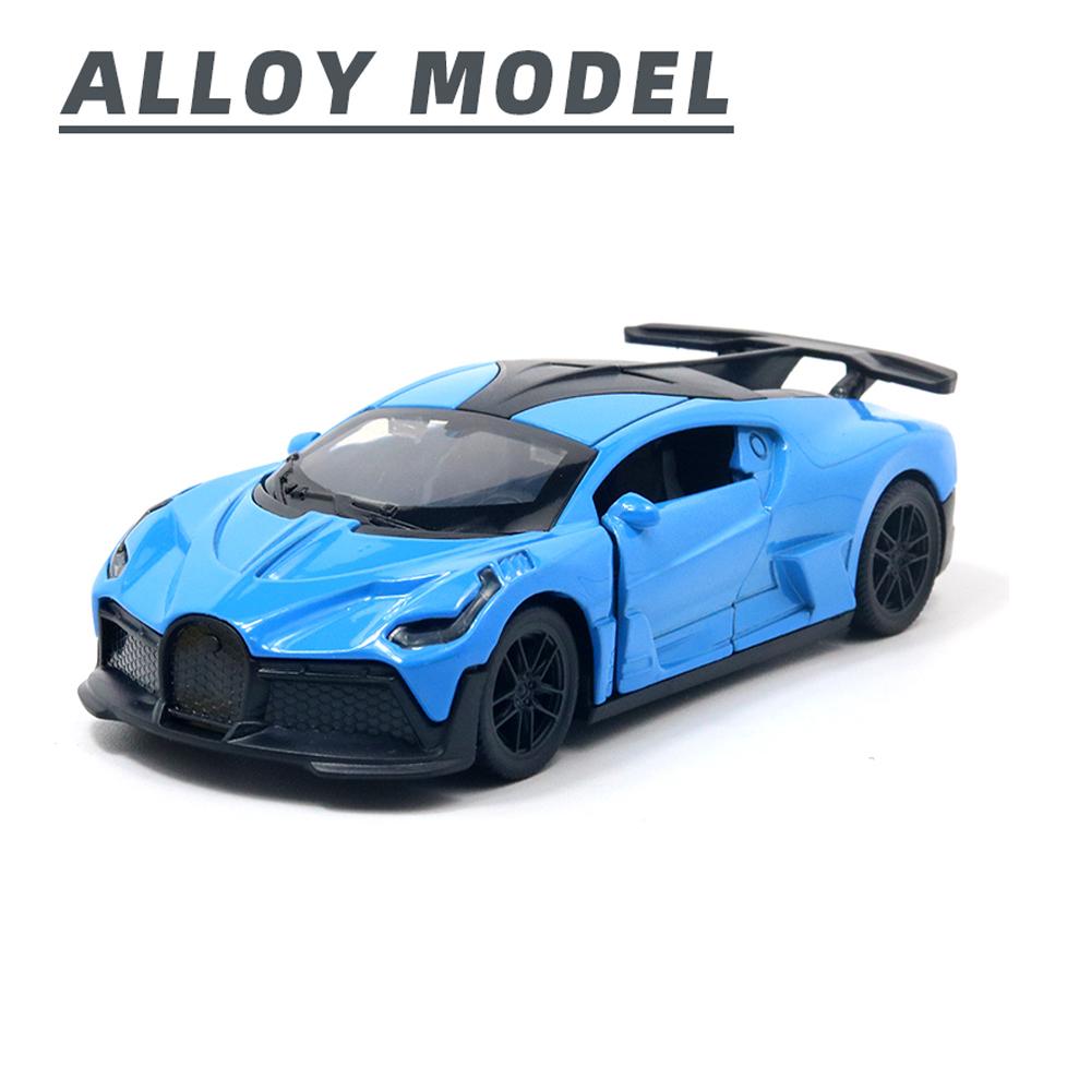 1:36 Scale Alloy Simulation Sports Car Model With Openable Doors And Hood, Youngsters' Toy Collectible Gift