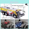 Fire Truck Collectible Model For Kids With Scale And Sound Light Features