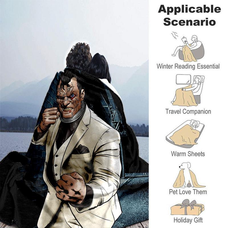 1pc Heroes Chibi Marvel Soft Throw Blanket Flannel All Season Light Weight Living Room/Bedroom Warm Blanket. M731063