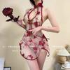 Sexy sexy underwear cheongsam uniform pure desire temptation bed perspective lace sexy antique slit cheongsam
