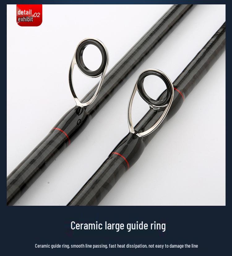 XH Lightweight Thunder Strong Heavy Black Bass Single Long-Cast Fishing Rod Set