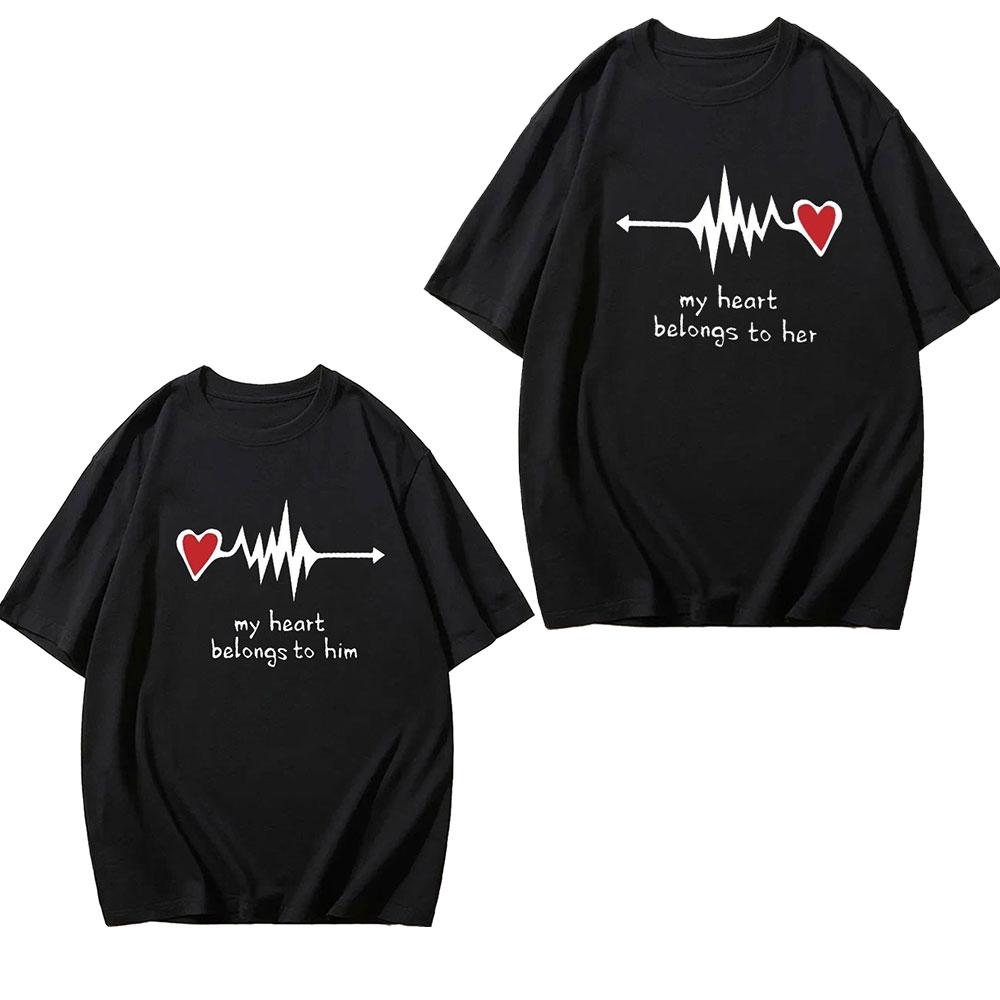 Couples Shirts, Couple Shirts, Couples Matching, Husband Wife T Shirt His and Hers Matching Boyfriend Girlfriend Cotton Shirt