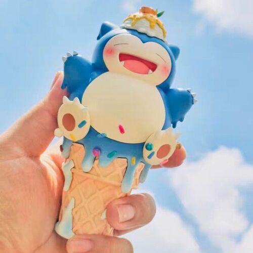 Anime Cartoon Pokmon Ice Cream Series Hand Figure Cone Pikachu Doll Model Psyduck Desktop Ornament Children's Toy Gifts