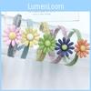 Lovely Ins Women Daisy Hair Rope Headband With Soft High-elastic Korean Rubber Band Features