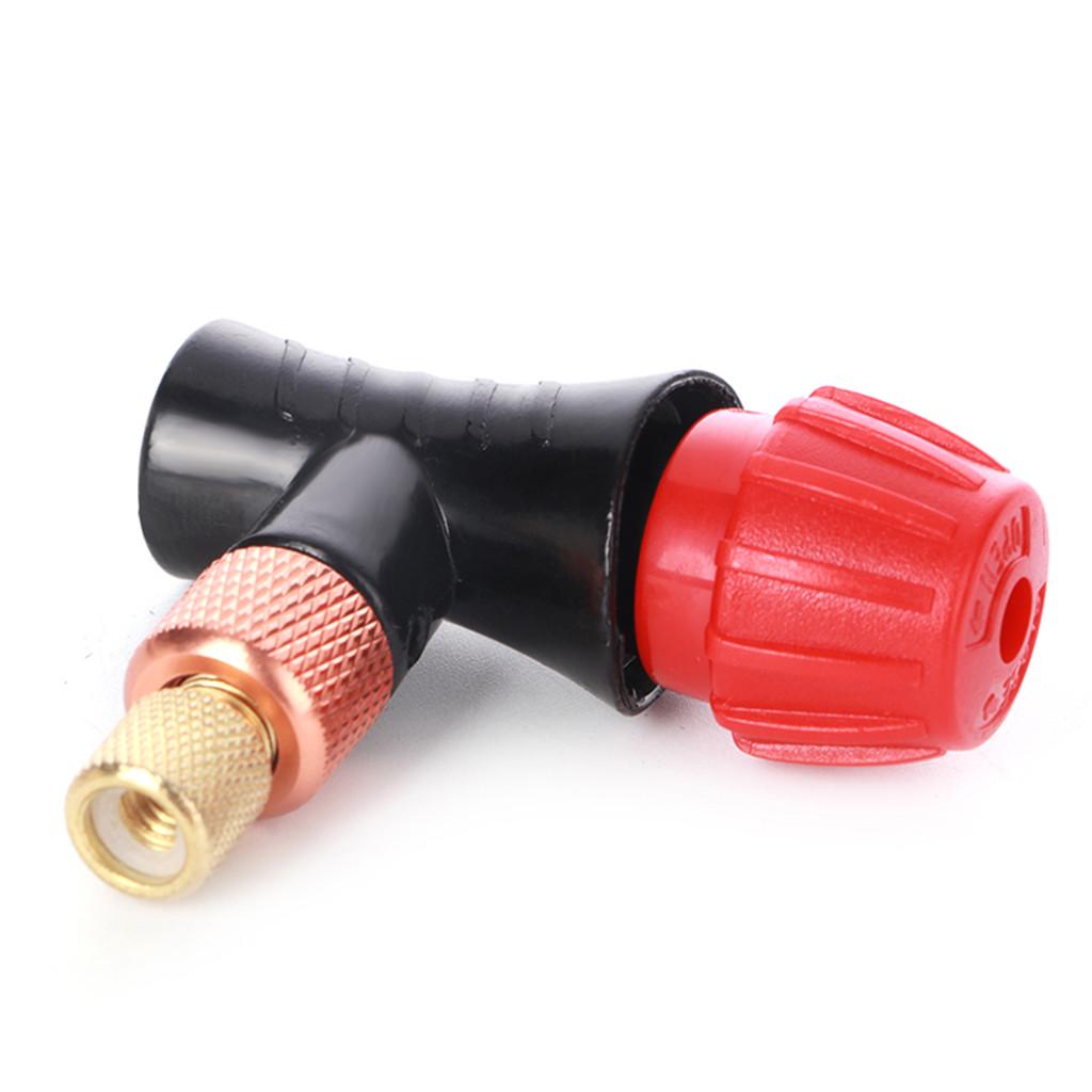 Bike Tyre Inflator Head Mini Hand Pump Head Bicycle For CO2 Air Bottle F4 F4L YK