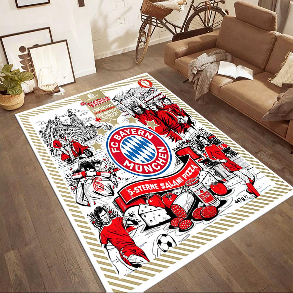 Fc Bayern München Square Rugs Are a Great Choice for Living Rooms, Bedrooms, Home Décor, and As Gifts.