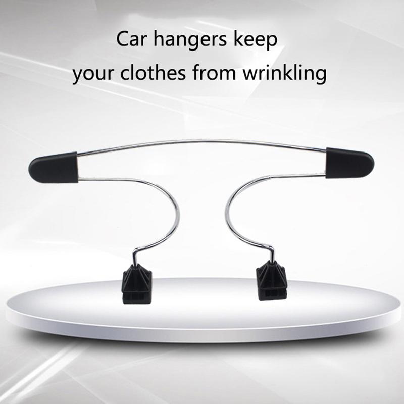 1 Pcs Universal Car Seat Headrest Hanger Metal Coat Hangers for Vehicle Hanger Clothes Jacket Suits Shirts Holer Car Coat Hanger