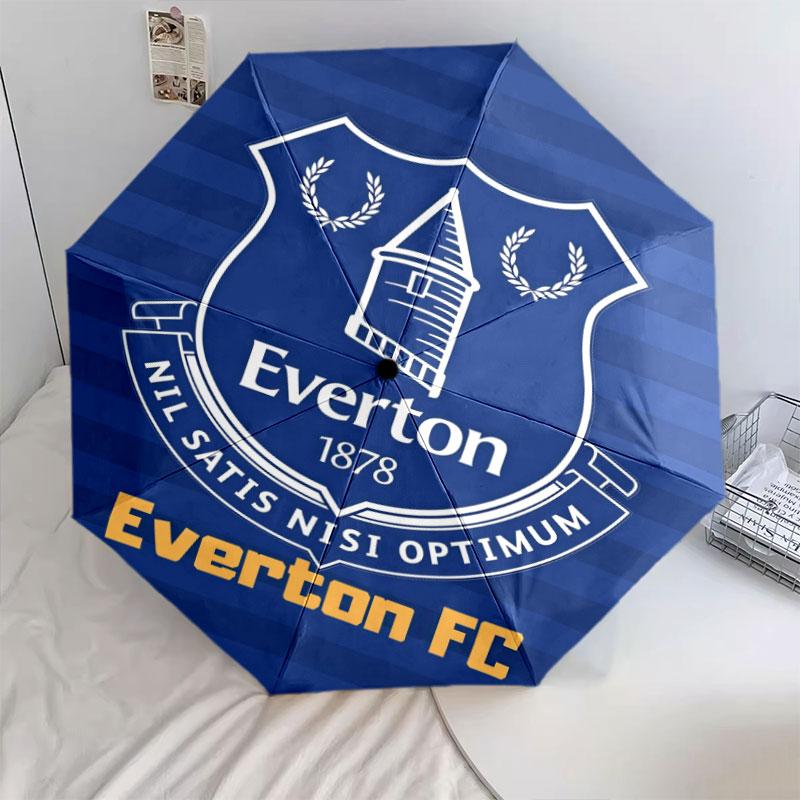 Everton FC Pattern, Automatic Folding Umbrella, Portable and Foldable Design, 8 Ribs, a Christmas or Birthday Gift.