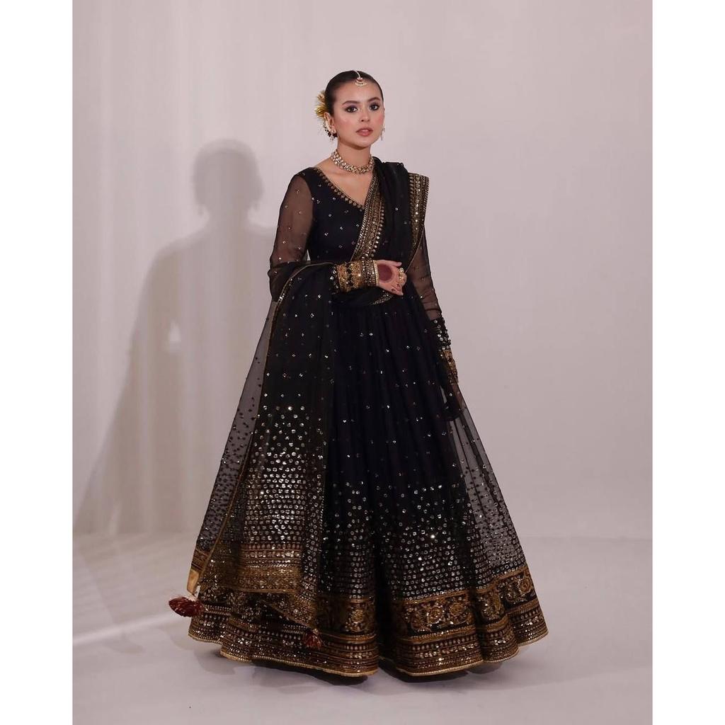 Look de Fiesta Ropa de Fiesta Traje Anarkali Traje Salwar Kameez Indio Pakistaní Vestido