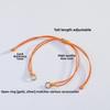 10Pcs with Ring Braided Bracelets Accessories Multi-color Waxed Bracelet  Jewelry Making