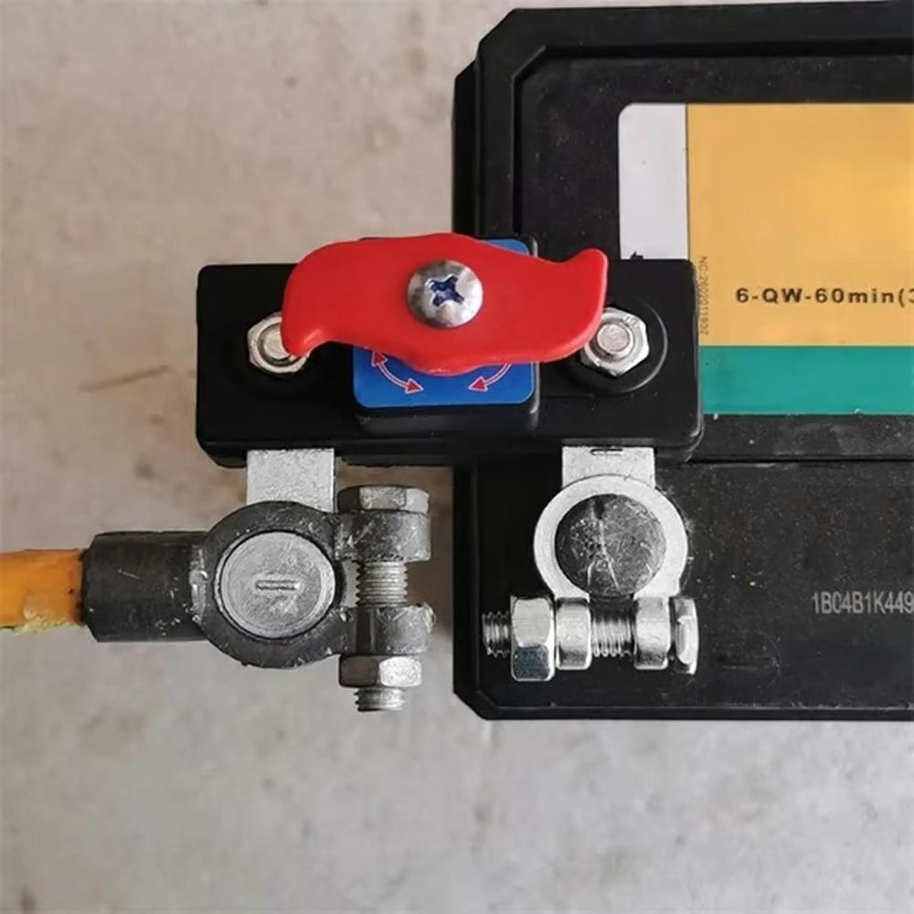 Universeller Batterieschalter – Auslaufschutz – Batterieschalter 12V/24V für Auto, Boot, LKW mit Klemmen