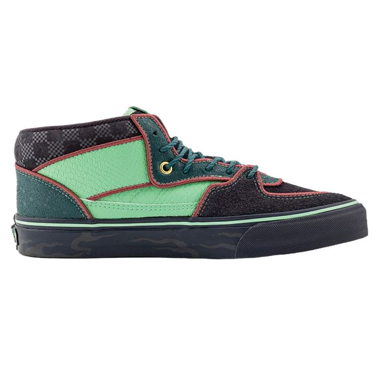 Vans Half Cab Plaid Mid Top Sneakers Unisex Green VN000DZ3YJ7