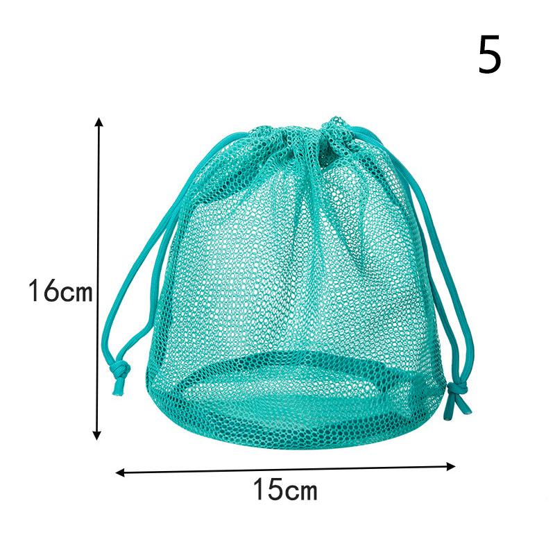 1pcs Nylon Mesh Drawstring Storage Pouch Bag Multi Purpose Travel & Outdoor Activity Pouch For Digital Products Makeup Bag