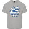 Torn Greece Flag Greek Day Football Unisexs Light Cotton Tshirt