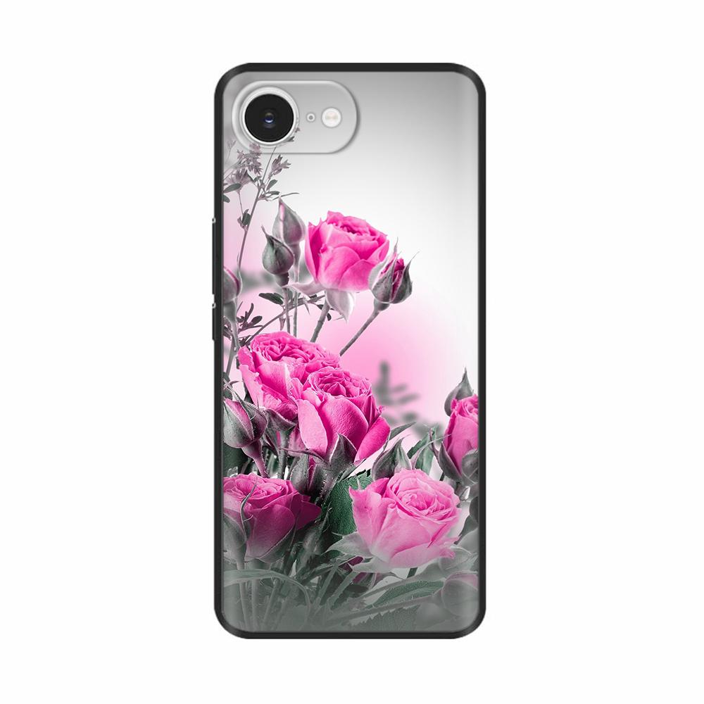 Silicone Phone Case For For iPhone 16E iPhone16E SE 2025 SE4 5G Soft Black Shockproof Shell Protection Back Cover Cases Coque