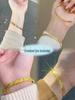 Golden Adjustable Sparkling Bangle Women's Jewelry